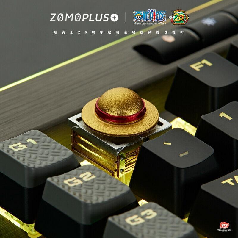ZOMO PLUS Luffy Hat One Piece Alumium Keycap - أكسسوار لوحة مفاتيح